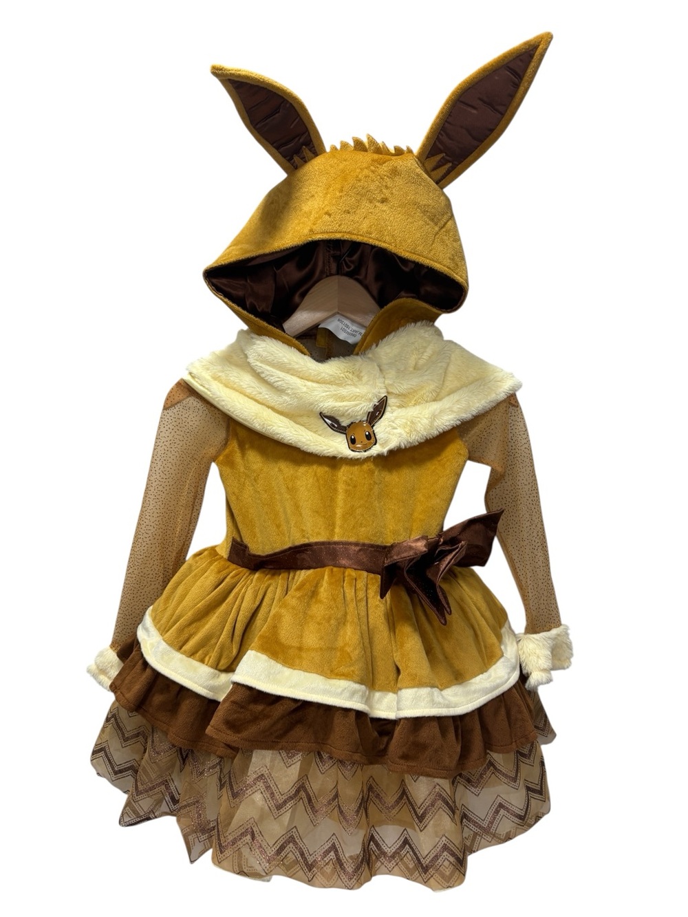 Pokemon Eevee Child's Costume Glow in the Dark Size S (5-6) *Damage Please Read*